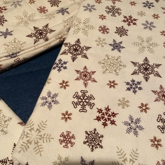 Eddie Bauer Flannel Collection Cotton Bedding Sheet Set, TWIN size. Snowflakes❄️ - Picture 3 of 7